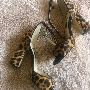 Nine West “Leopard” Sandals (NEW!!) Worn once!